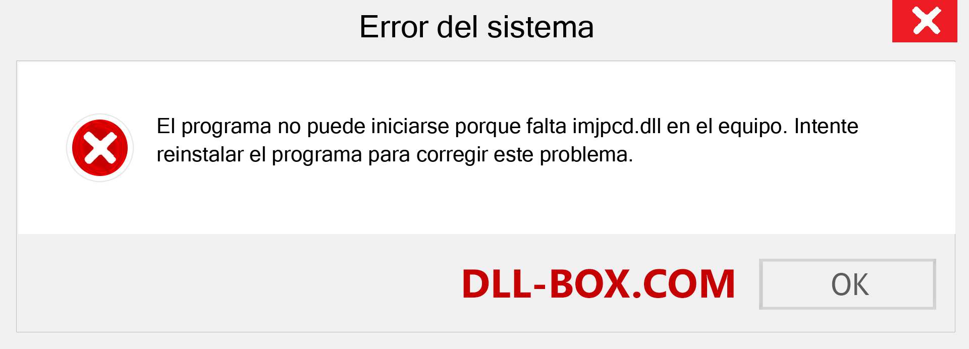 ¿Falta el archivo imjpcd.dll ?. Descargar para Windows 7, 8, 10 - Corregir imjpcd dll Missing Error en Windows, fotos, imágenes